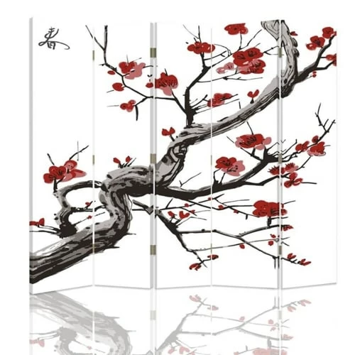 Legendarte Paravents Paravent - Cloison Cherry Blossom Cm 180x170 (5 Volets) 3 Legendarte Paravents Paravent - Cloison Cherry Blossom Cm 180x170 (5 Volets)