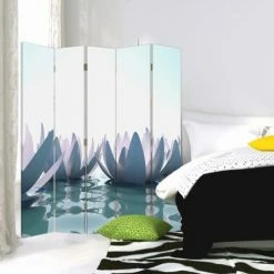 Legendarte Paravents Paravent - Cloison Forest Silhouette Cm 110x150 (3 Volets) -Meubles d'appoint Soldes paravent cloison forest silhouette cm 110x150 3 volets 2