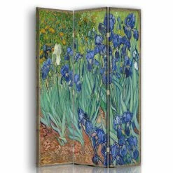 Legendarte Paravents Paravent - Cloison Iris - Vincent Van Gogh Cm 110x150 (3 Volets)