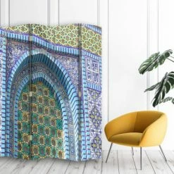 Legendarte Paravents Paravent - Cloison Jérusalem - Mont Du Temple Cm 180x170 (5 Volets) 8 Legendarte Paravents Paravent - Cloison Jérusalem - Mont Du Temple Cm 180x170 (5 Volets) -Meubles d'appoint Soldes paravent cloison jerusalem mont du temple cm 180x170 5 volets 2