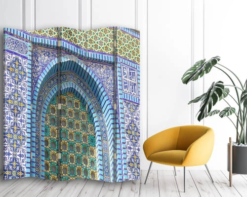 Legendarte Paravents Paravent - Cloison Jérusalem - Mont Du Temple Cm 180x170 (5 Volets) 5 Legendarte Paravents Paravent - Cloison Jérusalem - Mont Du Temple Cm 180x170 (5 Volets) – Image 3