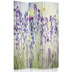 Legendarte Paravents Paravent Cloison Lavender Watercolour 110x150cm (3 Volets)