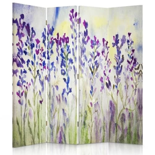 Legendarte Paravents Paravent Cloison Lavender Watercolour 145x180cm (4 Volets) 3 Legendarte Paravents Paravent Cloison Lavender Watercolour 145x180cm (4 Volets)