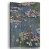 Legendarte Paravents Paravent Cloison Nymphéas - Claude Monet 110x150cm (3 Volets)