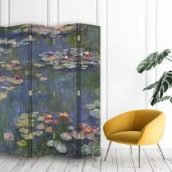 Legendarte Paravents Paravent - Cloison Nymphéas - Claude Monet Cm 180x170 (5 Volets) -Meubles d'appoint Soldes paravent cloison nympheas claude monet cm 180x170 5 volets 1