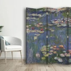 Legendarte Paravents Paravent - Cloison Nymphéas - Claude Monet Cm 180x170 (5 Volets) -Meubles d'appoint Soldes paravent cloison nympheas claude monet cm 180x170 5 volets 2