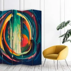 Legendarte Paravents Paravent - Cloison Sans Titre - Karl Wiener Cm 180x170 (5 Volets) -Meubles d'appoint Soldes paravent cloison sans titre karl wiener cm 180x170 5 volets 2