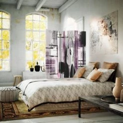 Legendarte Paravents Paravent - Cloison Sketch Effect Cm 110x150 (3 Volets) -Meubles d'appoint Soldes paravent cloison sketch effect cm 110x150 3 volets 1