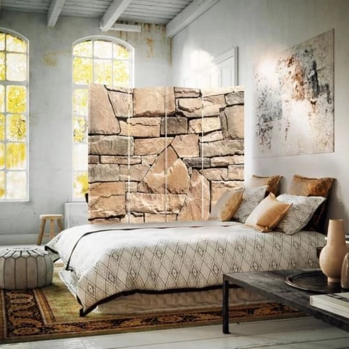Legendarte Paravents Paravent Cloison Stonewall 145x180cm (4 Volets) 4 Legendarte Paravents Paravent Cloison Stonewall 145x180cm (4 Volets) – Image 2