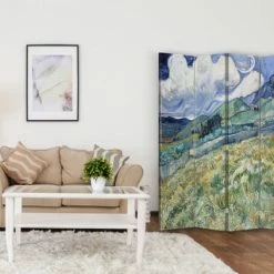 Legendarte Paravents Paravent - Cloison Vue De Saint-Rémy - Van Gogh Cm 145x170 (4 Volets) 7 Legendarte Paravents Paravent - Cloison Vue De Saint-Rémy - Van Gogh Cm 145x170 (4 Volets) -Meubles d'appoint Soldes paravent cloison vue de saint remy van gogh cm 145x170 4 volets 1