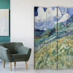 Legendarte Paravents Paravent - Cloison Vue De Saint-Rémy - Van Gogh Cm 145x170 (4 Volets) 8 Legendarte Paravents Paravent - Cloison Vue De Saint-Rémy - Van Gogh Cm 145x170 (4 Volets) -Meubles d'appoint Soldes paravent cloison vue de saint remy van gogh cm 145x170 4 volets 2