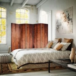 Legendarte Paravents Paravent - Cloison Wood Effect Cm 180x170 (5 Volets) -Meubles d'appoint Soldes paravent cloison wood effect cm 180x170 5 volets 1