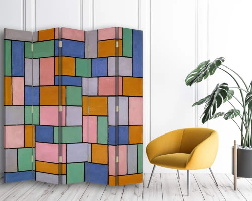 Legendarte Paravents Paravent Composition En Dissonances, Theo Van Doesburg Cm 180x170 (5x) 5 Legendarte Paravents Paravent Composition En Dissonances, Theo Van Doesburg Cm 180x170 (5x) – Image 3