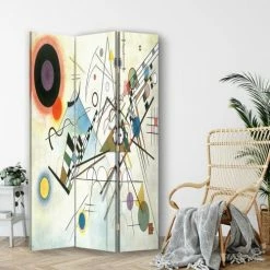 Legendarte Paravents Paravent Composition VIII - Wassily Kandinsky Cm 110x150 (3 Volets) 7 Legendarte Paravents Paravent Composition VIII - Wassily Kandinsky Cm 110x150 (3 Volets) -Meubles d'appoint Soldes paravent composition viii wassily kandinsky cm 110x150 3 volets 1