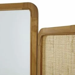 Produits populaires -Meubles d'appoint Soldes paravent en bois de teck rotin et miroir 1000 10 26 225362 2