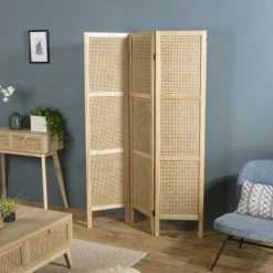 Produits populaires -Meubles d'appoint Soldes paravent en cannage 1