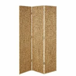 Maisons Du Monde Paravents Paravent En Jacinthe D'eau Tressée Marron