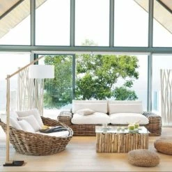 Maisons Du Monde Paravents Paravent En Teck Blanc L 87 Cm -Meubles d'appoint Soldes paravent en teck blanc l 87 cm 1000 0 38 131648 4