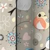Artgeist Paravents Paravent Enfant Pattern With Birds Multicolore 135x172 -Meubles d'appoint Soldes paravent enfant pattern with birds multicolore 135x172 1
