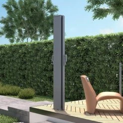 RED DECO Paravents Paravent Extérieur Rétractable Gris 600 X 140 Cm -Meubles d'appoint Soldes paravent exterieur retractable gris 600 x 140 cm 3