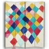 Legendarte Paravents Paravent Farbstudie Mit Rauten - Wassily Kandinsky 145x180cm -Meubles d'appoint Soldes paravent farbstudie mit rauten wassily kandinsky 145x180cm