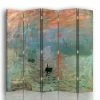 Legendarte Paravents Paravent Impression. Soleil Levant, Claude Monet Cm 180x170 (5 Volets) -Meubles d'appoint Soldes paravent impression soleil levant claude monet cm 180x170 5 volets