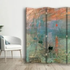 Legendarte Paravents Paravent Impression. Soleil Levant, Claude Monet Cm 180x170 (5 Volets) 8 Legendarte Paravents Paravent Impression. Soleil Levant, Claude Monet Cm 180x170 (5 Volets) -Meubles d'appoint Soldes paravent impression soleil levant claude monet cm 180x170 5 volets 2