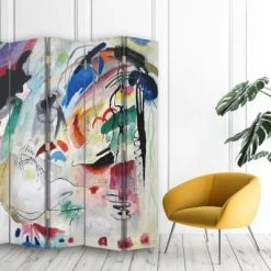 Legendarte Paravents Paravent Improvisation - Wassily Kandinsky Cm 180x170 (5 Volets) -Meubles d'appoint Soldes paravent improvisation wassily kandinsky cm 180x170 5 volets 2