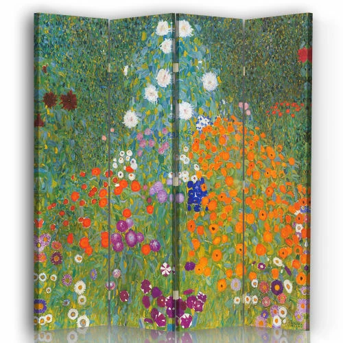 Legendarte Paravents Paravent Jardin De Fleurs - Gustav Klimt 145x180cm (4 Volets) 3 Legendarte Paravents Paravent Jardin De Fleurs - Gustav Klimt 145x180cm (4 Volets)