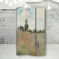 Legendarte Paravents Paravent Le Champ Des Coquelicots - Claude Monet 110x150cm (3 Volets) 8 Legendarte Paravents Paravent Le Champ Des Coquelicots - Claude Monet 110x150cm (3 Volets) -Meubles d'appoint Soldes paravent le champ des coquelicots claude monet 110x150cm 3 volets 2