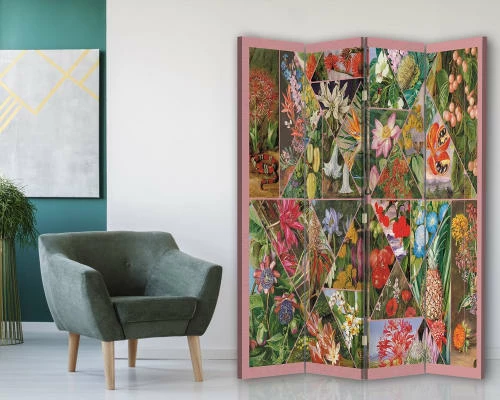 Legendarte Paravents Paravent Marianne North - Maria Rita Minelli Cm 145x170 (4 Volets) 5 Legendarte Paravents Paravent Marianne North - Maria Rita Minelli Cm 145x170 (4 Volets) – Image 3