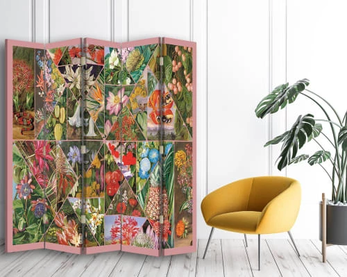 Legendarte Paravents Paravent Marianne North - Maria Rita Minelli Cm 180x170 (5 Volets) 4 Legendarte Paravents Paravent Marianne North - Maria Rita Minelli Cm 180x170 (5 Volets) – Image 2