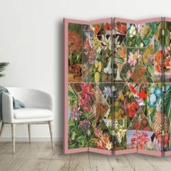 Legendarte Paravents Paravent Marianne North - Maria Rita Minelli Cm 180x170 (5 Volets) 8 Legendarte Paravents Paravent Marianne North - Maria Rita Minelli Cm 180x170 (5 Volets) -Meubles d'appoint Soldes paravent marianne north maria rita minelli cm 180x170 5 volets 2