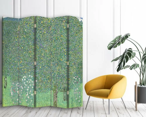 Legendarte Paravents Paravent Rosiers Sous Les Arbres - Gustav Klimt Cm 180x170 (5 Volets) 4 Legendarte Paravents Paravent Rosiers Sous Les Arbres - Gustav Klimt Cm 180x170 (5 Volets) – Image 2