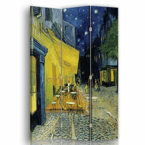 Legendarte Paravents Paravent Terrasse Du Café Le Soir - Van Gogh Cm 110x150 (3 Volets) 3 Legendarte Paravents Paravent Terrasse Du Café Le Soir - Van Gogh Cm 110x150 (3 Volets)