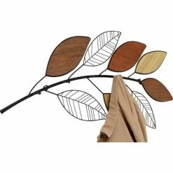 Kare Design Portemanteaux Et Patères Patère 5 Crochets Branche En Acier Et Bois -Meubles d'appoint Soldes patere 5 crochets branche en acier et bois 3