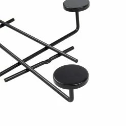 Maisons Du Monde Portemanteaux Et Patères Patère 5 Crochets Déstructurée En Métal Noir -Meubles d'appoint Soldes patere 5 crochets destructuree en metal noir 1000 8 3 217098 2