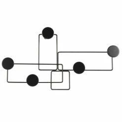 Maisons Du Monde Portemanteaux Et Patères Patère 5 Crochets En Acier Noir