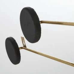 Maisons Du Monde Portemanteaux Et Patères Patère 6 Crochets Velours Noir Et En Métal Doré -Meubles d'appoint Soldes patere 6 crochets velours noir et en metal dore 1000 7 33 226804 3