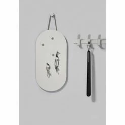 Zone Denmark Portemanteaux Et Patères Patère Acier Gris Clair 4 Crochets -Meubles d'appoint Soldes patere acier gris clair 4 crochets 1