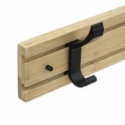 Five Simply Smart Portemanteaux Et Patères Patère Bambou 4 Têtes Coulissantes -Meubles d'appoint Soldes patere bambou 4 tetes coulissantes 1