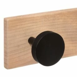 Produits populaires -Meubles d'appoint Soldes patere bois 6 tetes noir 1