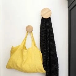 Arne Lykke Portemanteaux Et Patères Patère Bouton (lot De 2) Bois Clair -Meubles d'appoint Soldes patere bouton lot de 2 bois clair 3