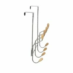 Compactor Portemanteaux Et Patères Patère De Porte 8 Crochets En Bois -Meubles d'appoint Soldes patere de porte 8 crochets en bois 5