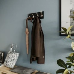 Produits populaires -Meubles d'appoint Soldes patere en bois et metal noir et or 1