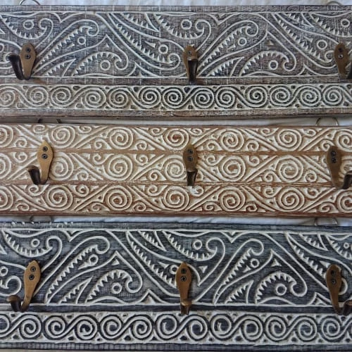 My Bliss Home Portemanteaux Et Patères Patère En Bois Sculpté Noir 6 My Bliss Home Portemanteaux Et Patères Patère En Bois Sculpté Noir – Image 4