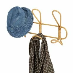 Compactor Portemanteaux Et Patères Patère En Rotin 45 X 10 X H.25 Cm -Meubles d'appoint Soldes patere en rotin 45 x 10 x h 25 cm 3