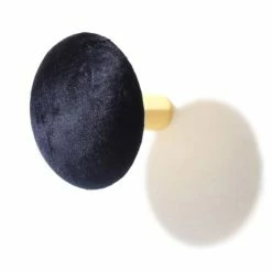 Zago Portemanteaux Et Patères Patère En Velours Bleu Foncé Taille M -Meubles d'appoint Soldes patere en velours bleu fonce taille m 3