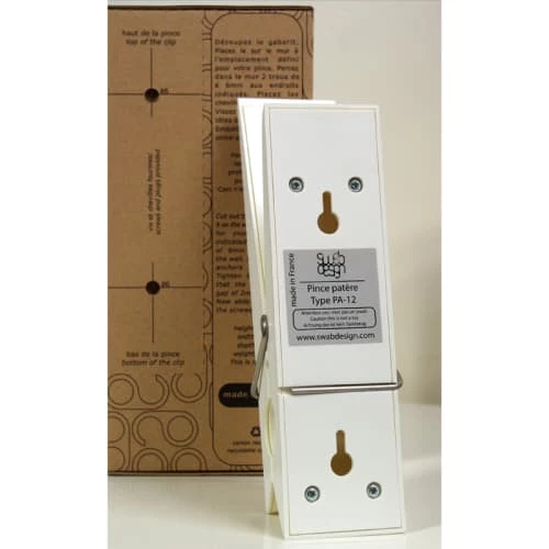 Swabdesign Portemanteaux Et Patères Patère Pince à Linge En Polycarbonate Blanc 7 Swabdesign Portemanteaux Et Patères Patère Pince à Linge En Polycarbonate Blanc – Image 5