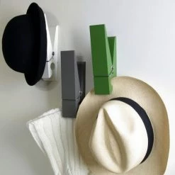 Swabdesign Portemanteaux Et Patères Patère Pince à Linge En Polycarbonate Gris -Meubles d'appoint Soldes patere pince a linge en polycarbonate gris 1